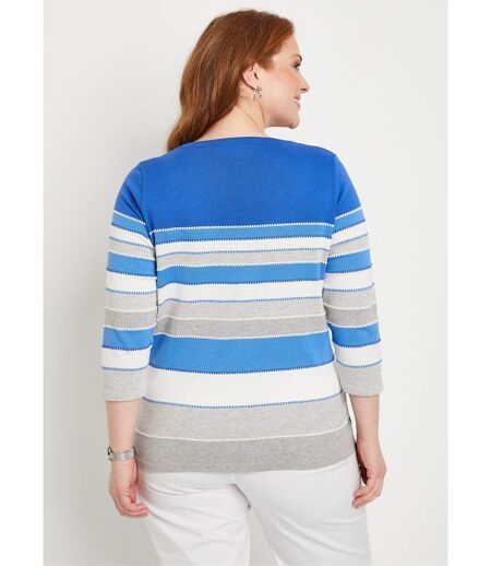 Pull maille jacquard fantaisie