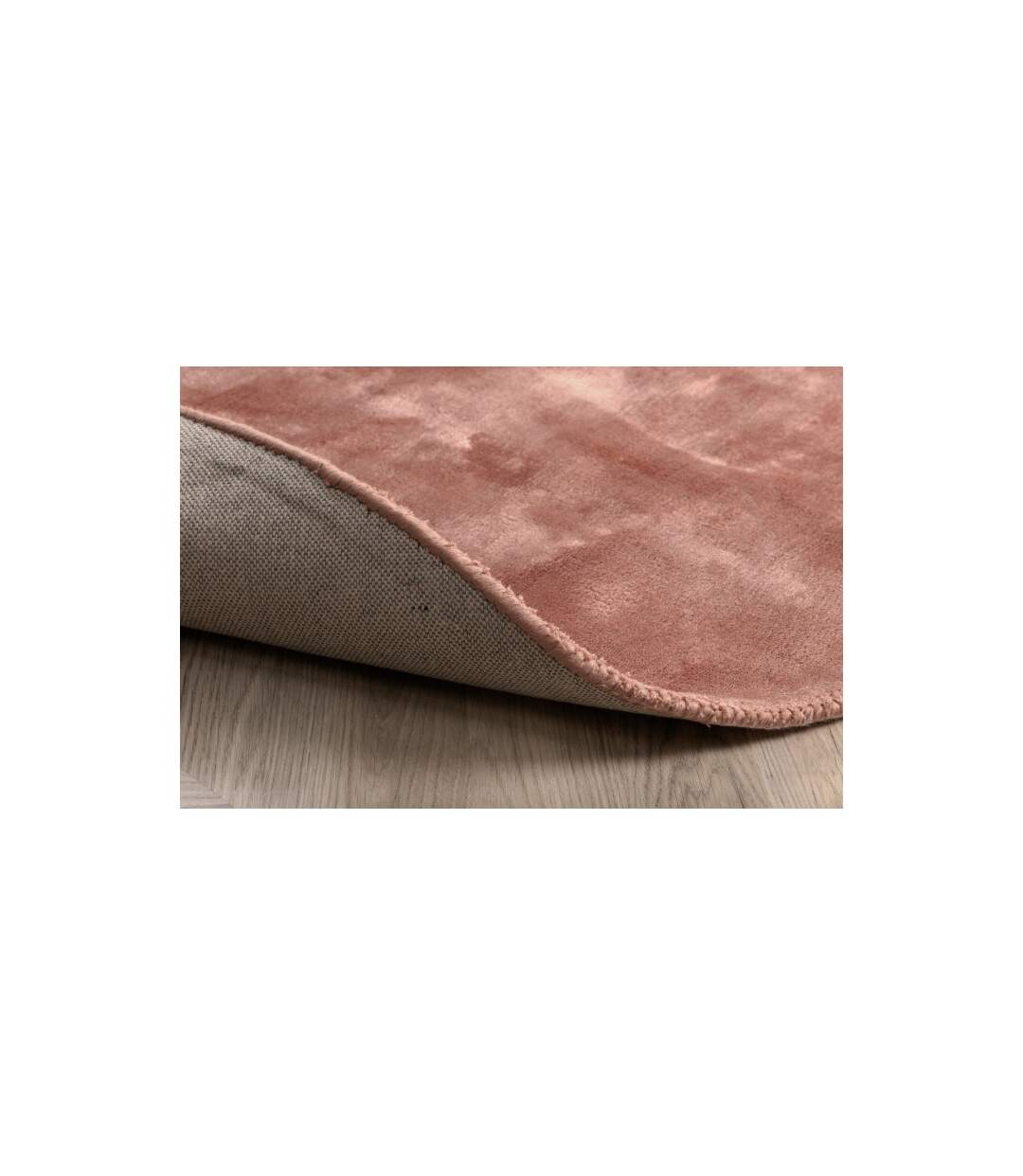 Tapis Déco Rond Indra 200cm Rose Poudré-4
