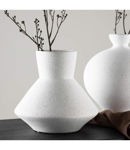 Vase Design Rellis 22cm Blanc