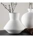 Vase Design Rellis 22cm Blanc-2