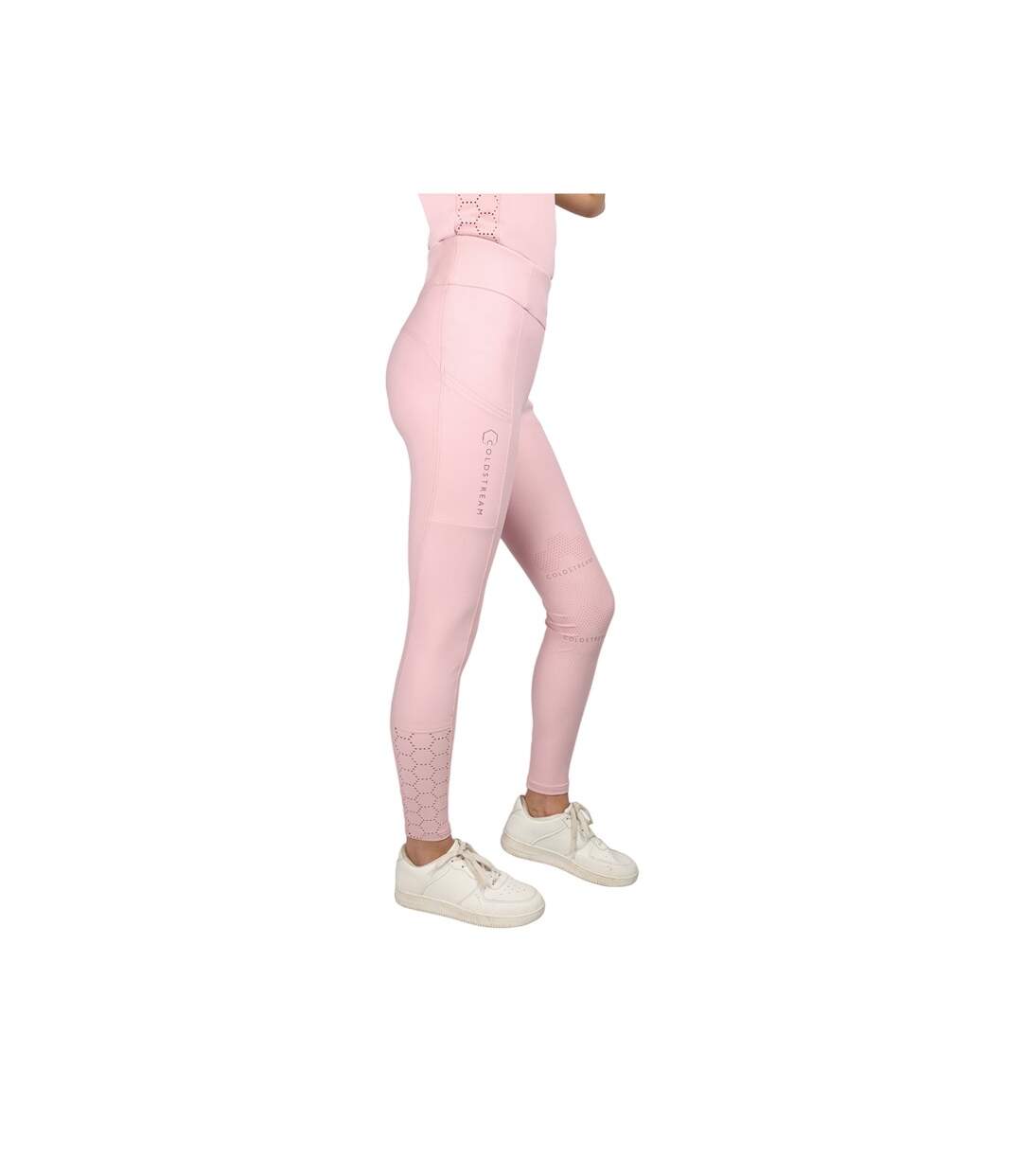 Collant d´équitation cranshaws femme rose pâle Coldstream