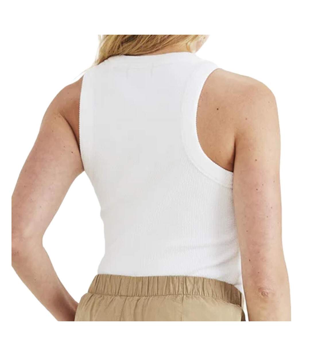 Débardeur Blanc Femme Dockers Rib Knit Tank - L-2