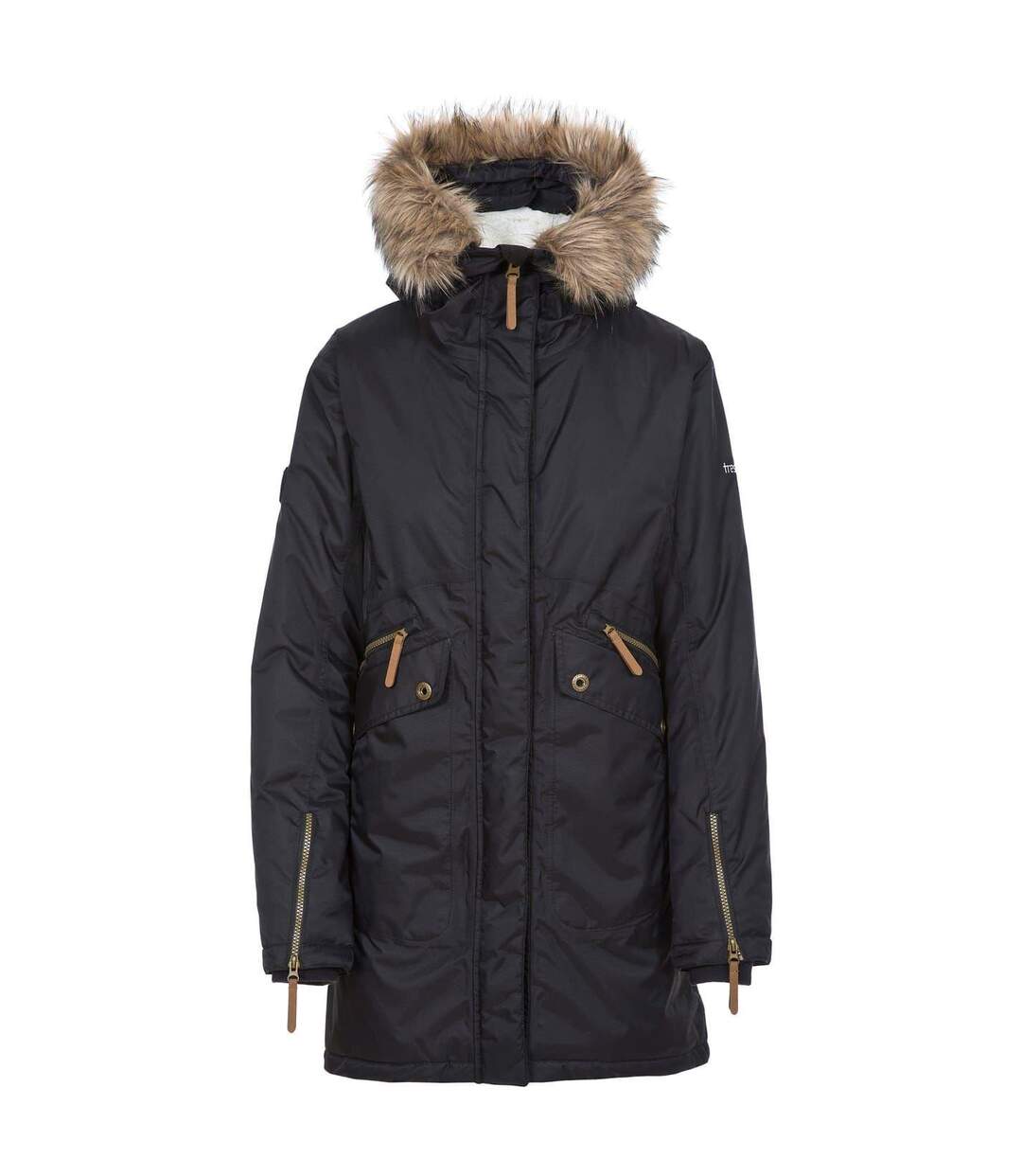 Womens/ladies Eternally Waterproof Parka Black Trespass-2