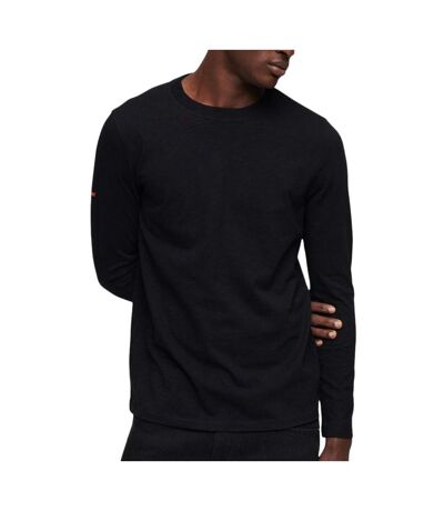 T-shirt Manches Longues Noir Homme SUPERDRY Sleeve Jersey Crew - M