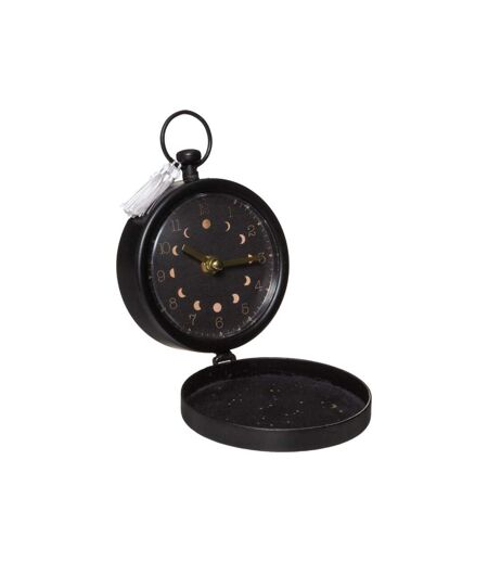 Horloge à Poser Design Gypsy 17cm Noir
