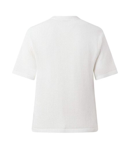 Mens Logo Knitted T-shirt White Belier