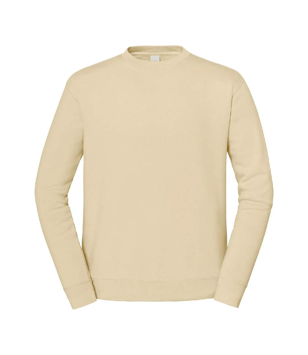 Sweat Uni Col Ars-du-cou Iconic Premium Homme Beige Fruit Of The Loom-1