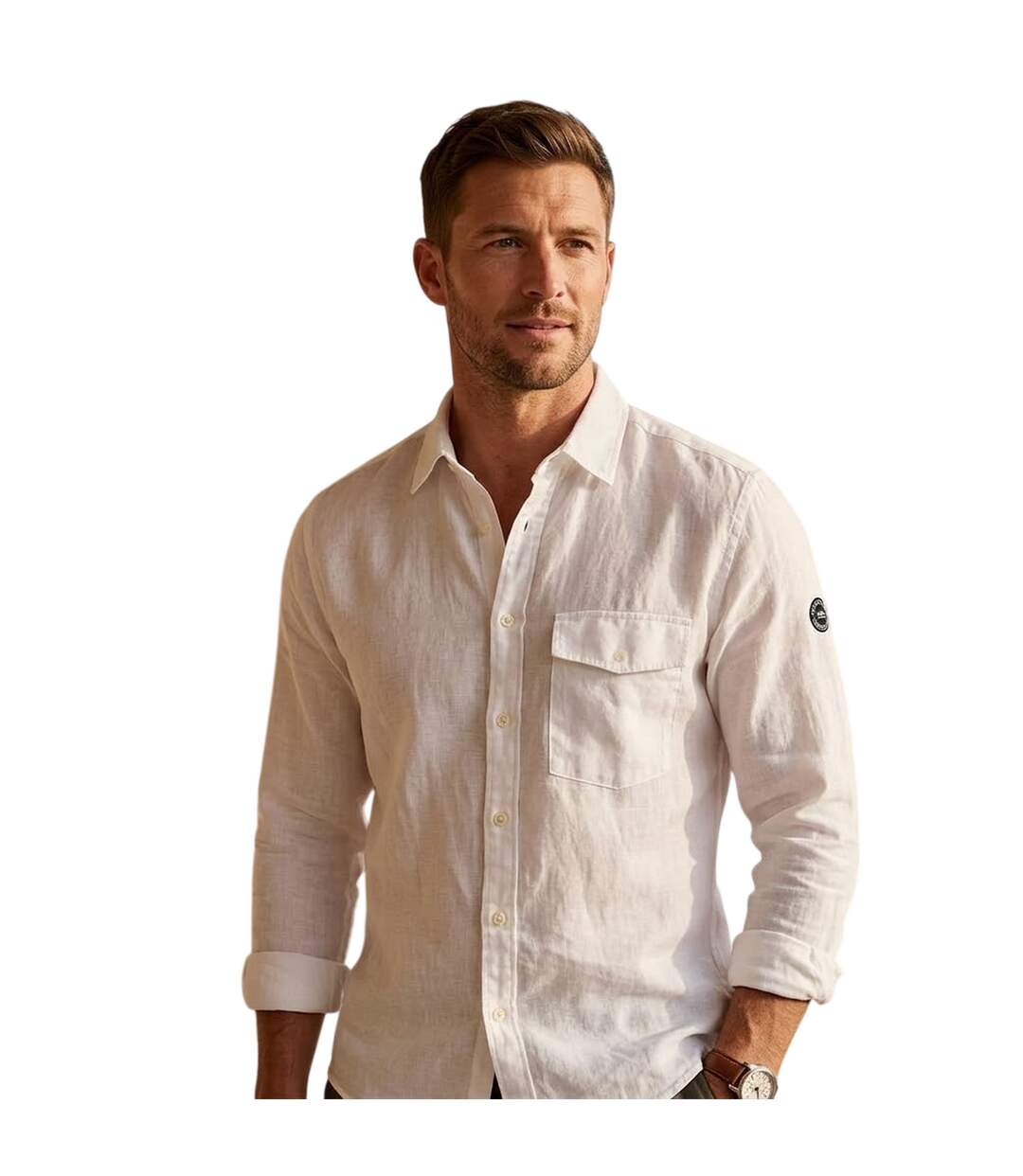 Chemise Motif/style Écailles Homme Blanc Belstaff-3