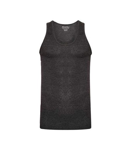 Débardeurs Motif/style Côtelé Homme Bleu Marine Charbon Noir Gris Keanu