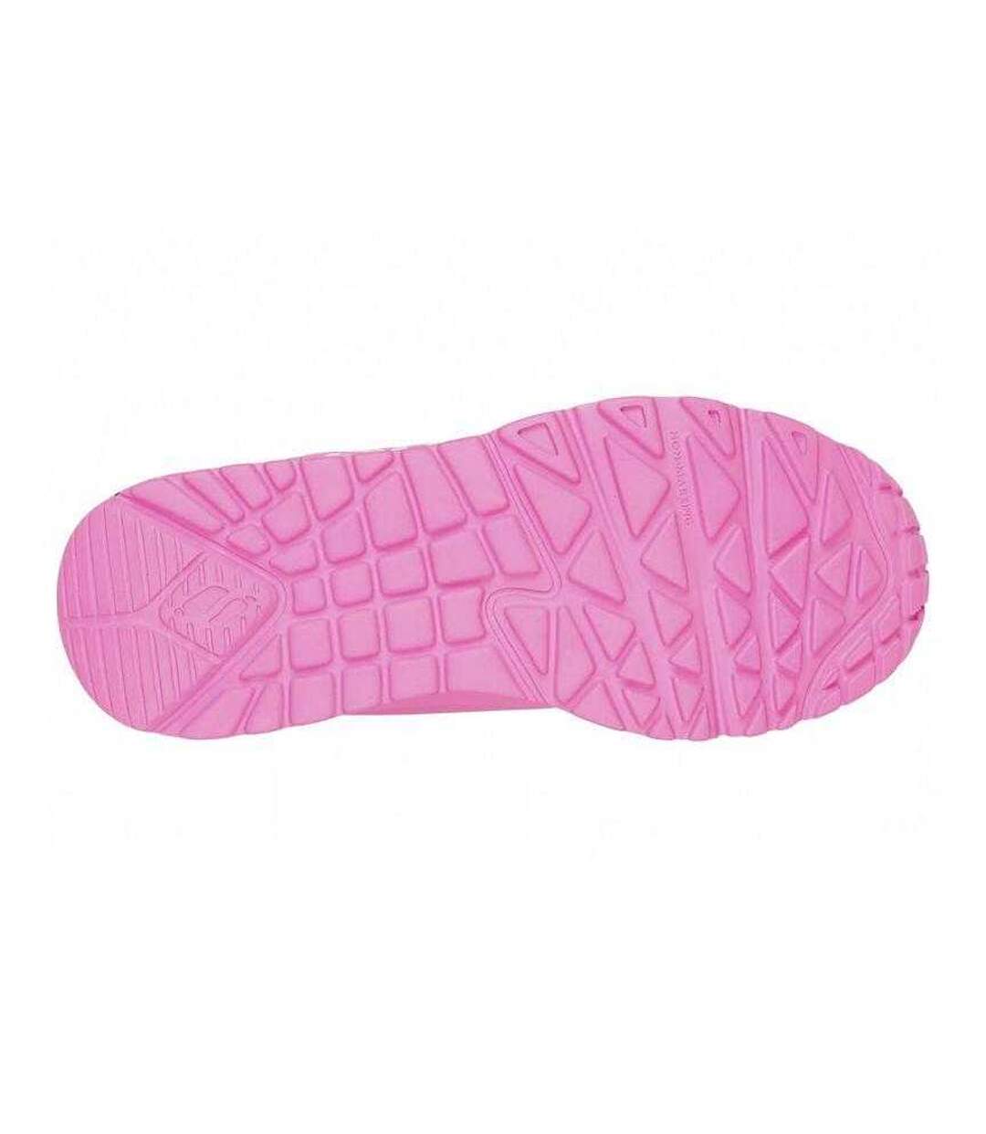 Childrens/kids Jgoldcrown Uno Lite Metallic Love Trainers Pink Skechers-4
