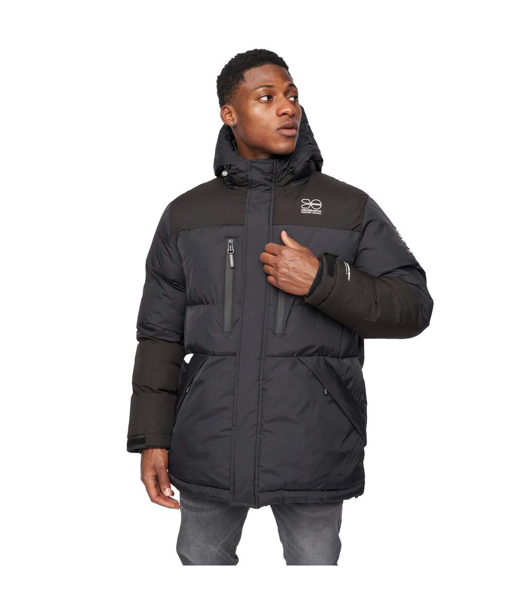 Veste squadage homme noir Crosshatch Crosshatch