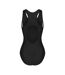 Maillot De Bain 1 Pièce Femme Noir Vert Imprimé Slazenger-2