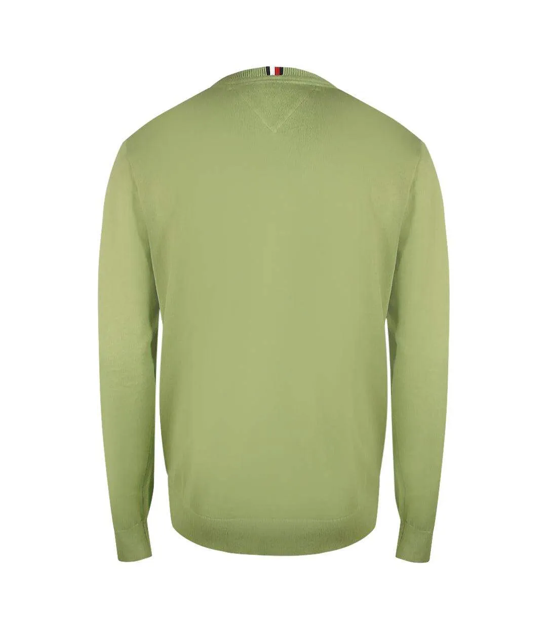 Mens Faded Crew Neck Sweatshirt Olive Green Tommy Hilfiger-2