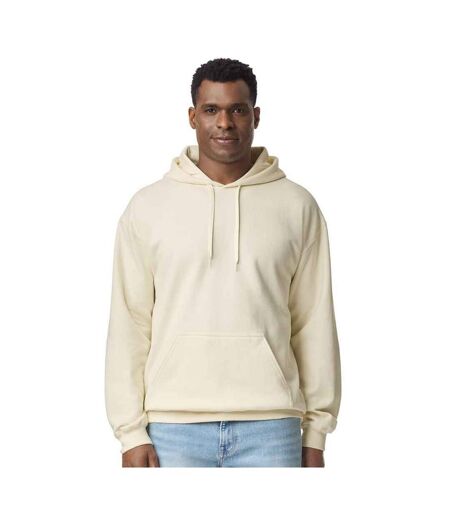 Sweat À Capuche Homme Blanc Cassé Gildan