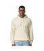Sweat À Capuche Homme Blanc Cassé Gildan-3
