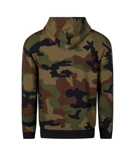 Veste À Capuche Motif/style Camouflage Homme Vert Moschino