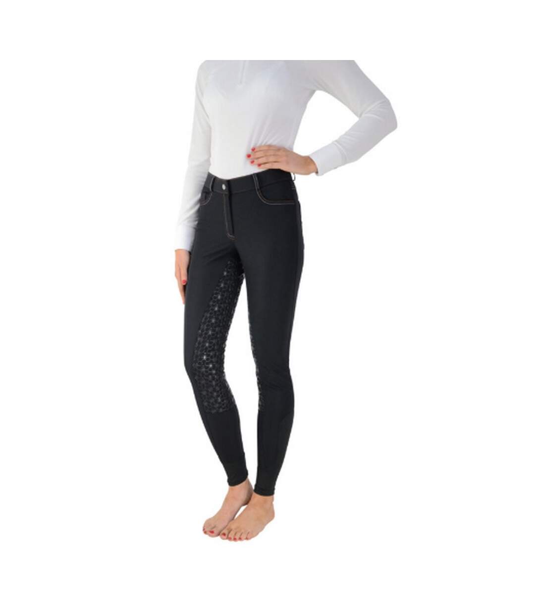 Pantalon d´équitation merlewood femme noir HyPERFORMANCE