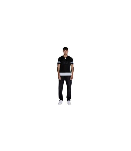 T-shirt Manches Courtes Homme Noir SikSilk
