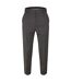 Mens Cotton Straight Leg Trousers Grey Hugo-1