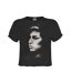 Womens/ladies Tonal Pose Amy Winehouse Crop T-shirt Charcoal Amplified-1