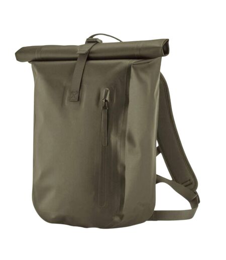 Lite Roll Top Waterproof Backpack One Size Covert Green Quadra