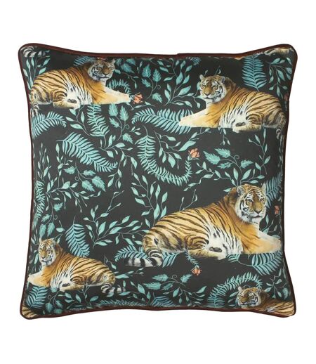 Tiwari tiger cushion cover one size black/orange/brown Paoletti