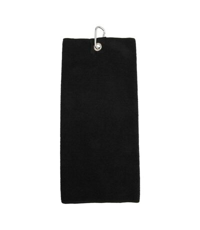 Serviette de golf taille unique noir Towel City