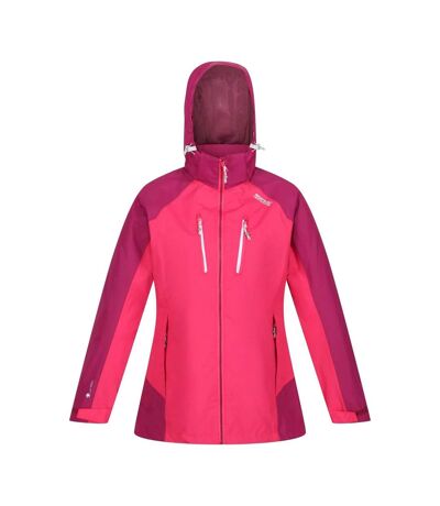 Veste imperméable calderdale femme rose vif / rose foncé Regatta