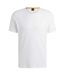T-shirt Motif/style Orange Homme Blanc Cassé Boss-1