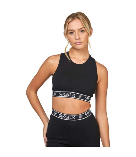 Brassière de sport essential femme noir SikSilk