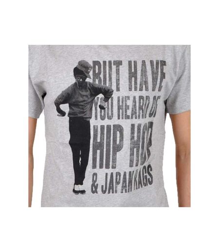 Tee Shirt Japan Rags Hip Hop Gris