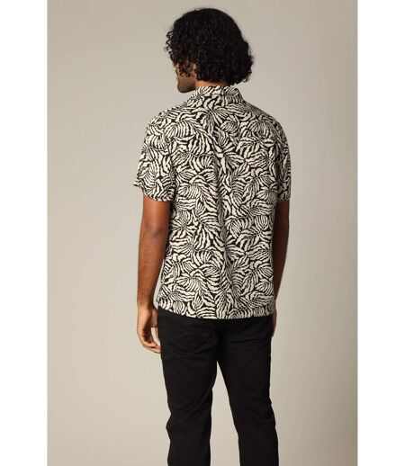 Chemise homme viscose à manches courtes et motif tropical JOSIAS