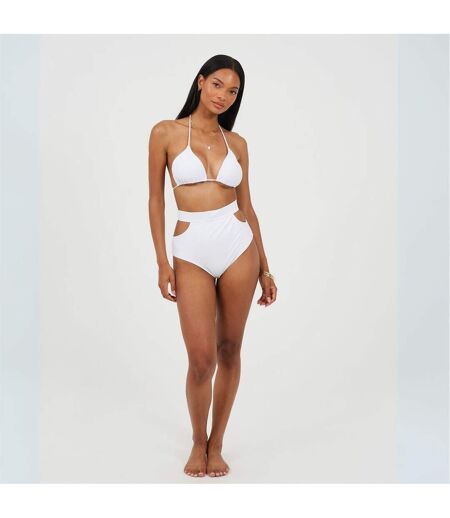 Bas De Maillot De Bain Motif/style Uni Femme Blanc Brave Soul