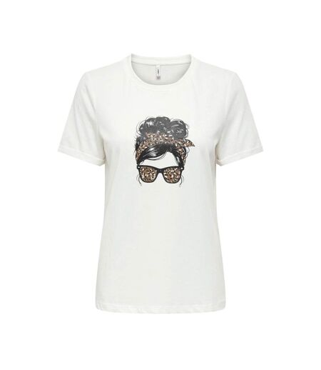 T-Shirt blanc femme only stella - l