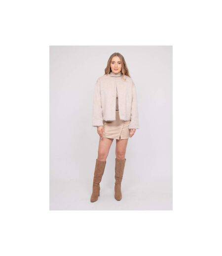 Veste courte maille poil long USONIA - Dona X Lisa