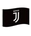 Juventus FC Core Crest Flag (Black/White) (One Size) - UTSG17495