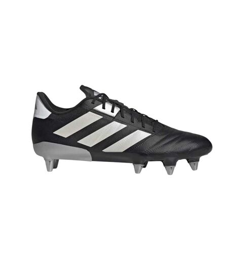 Mens Kakari Elite Reinforced Toe Soft Ground Rugby Boots Black Silver Adidas