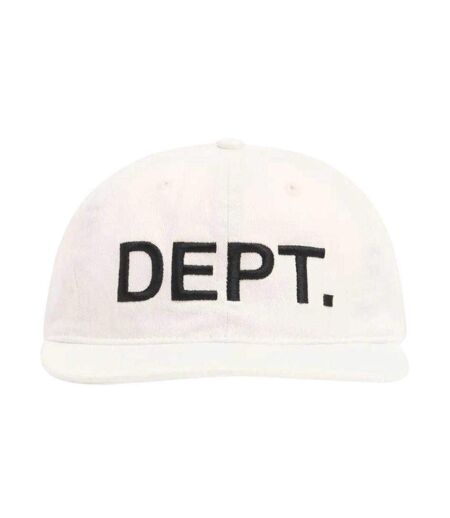 Embroidered Logo Cotton Cap White Gallery Dept