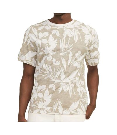 T-shirt beige/blanc homme jack & jones jeff - s