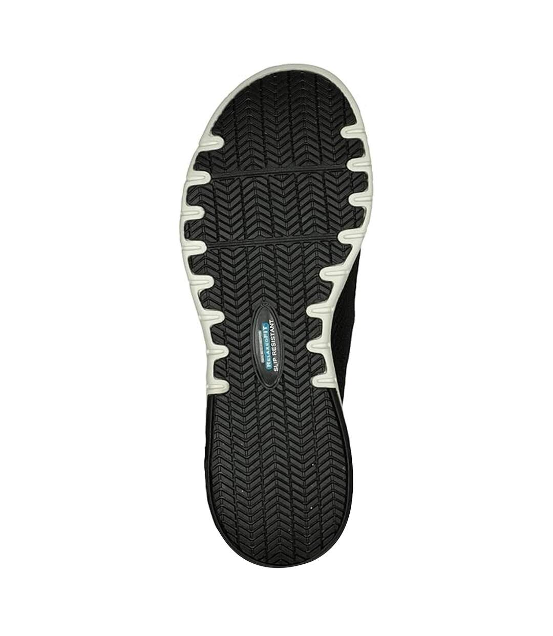 Womens/ladies Marsing-waiola Sr Safety Shoes Black White Skechers-3