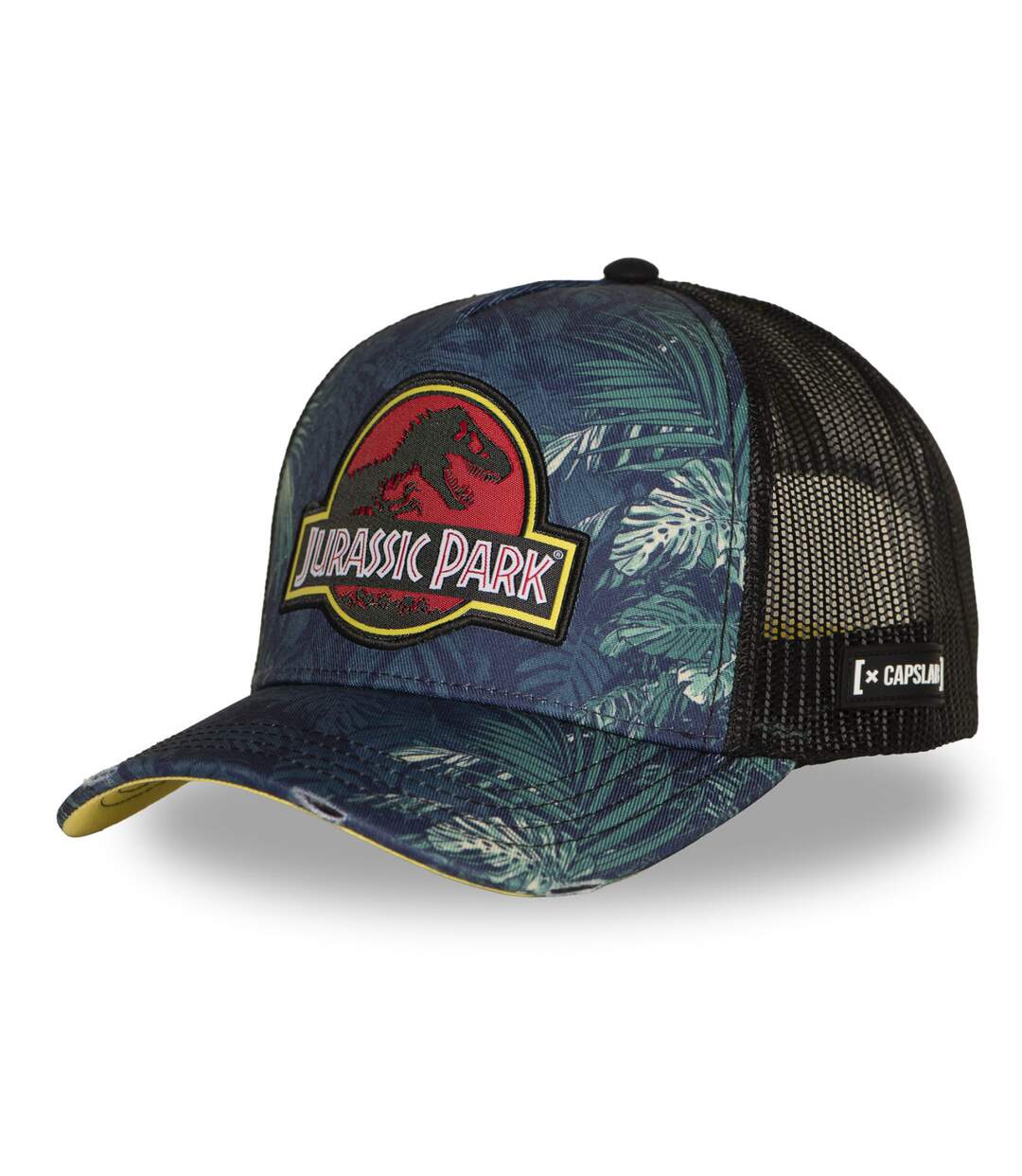 Casquette trucker avec filet et patch Jurassic Park Capslab-1