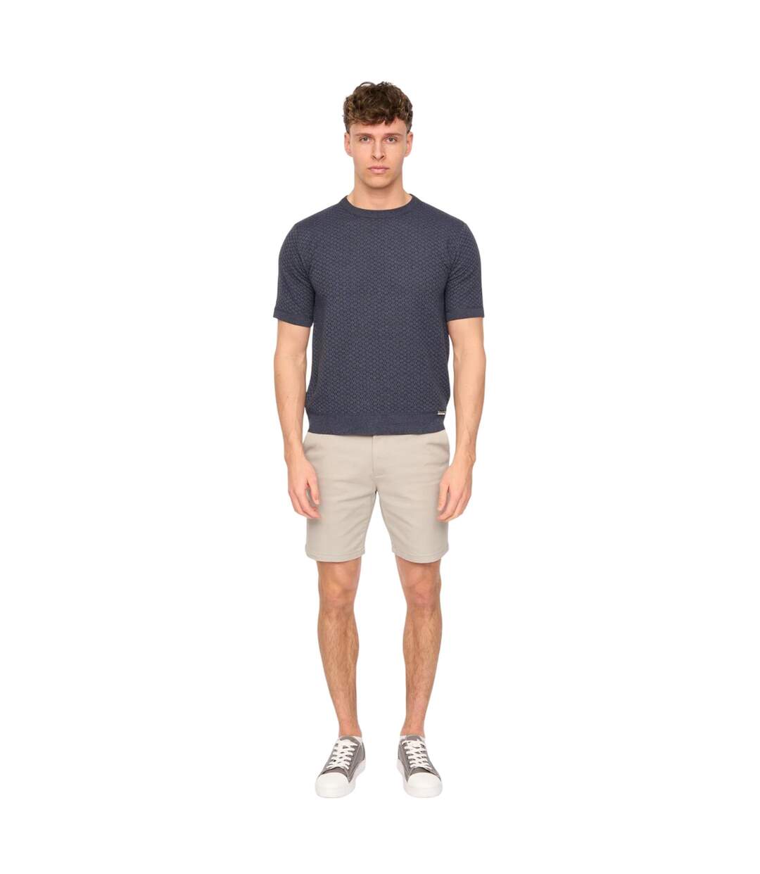 Mens Everett Chino Shorts Light Grey Duck And Cover-4