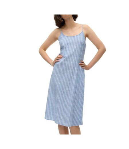 Robe bleu femme vero moda kaori