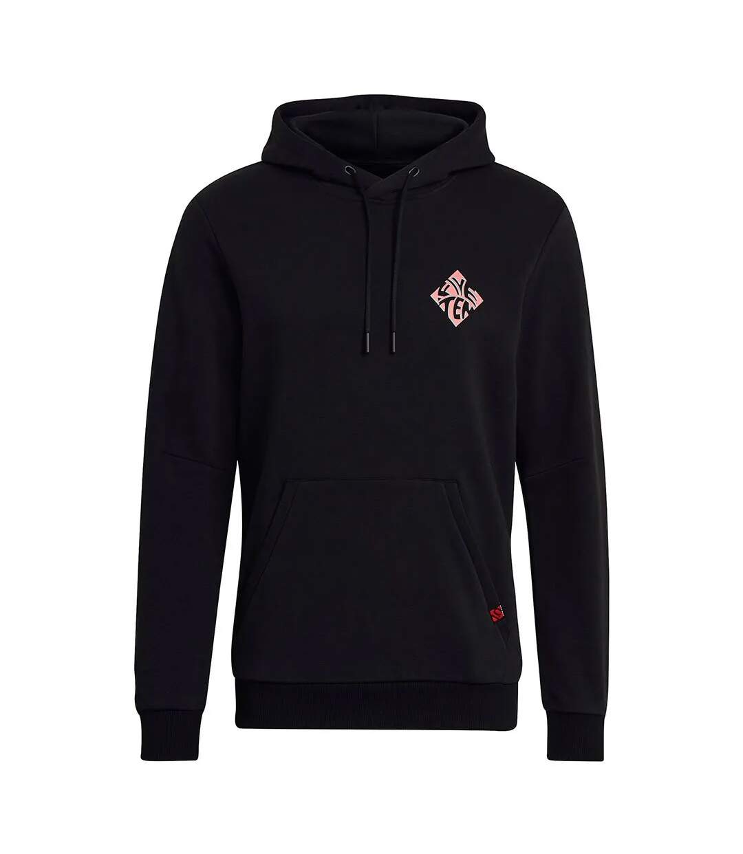 Mens Cotton Blend Drawstring Hoodie Black Five Ten-2