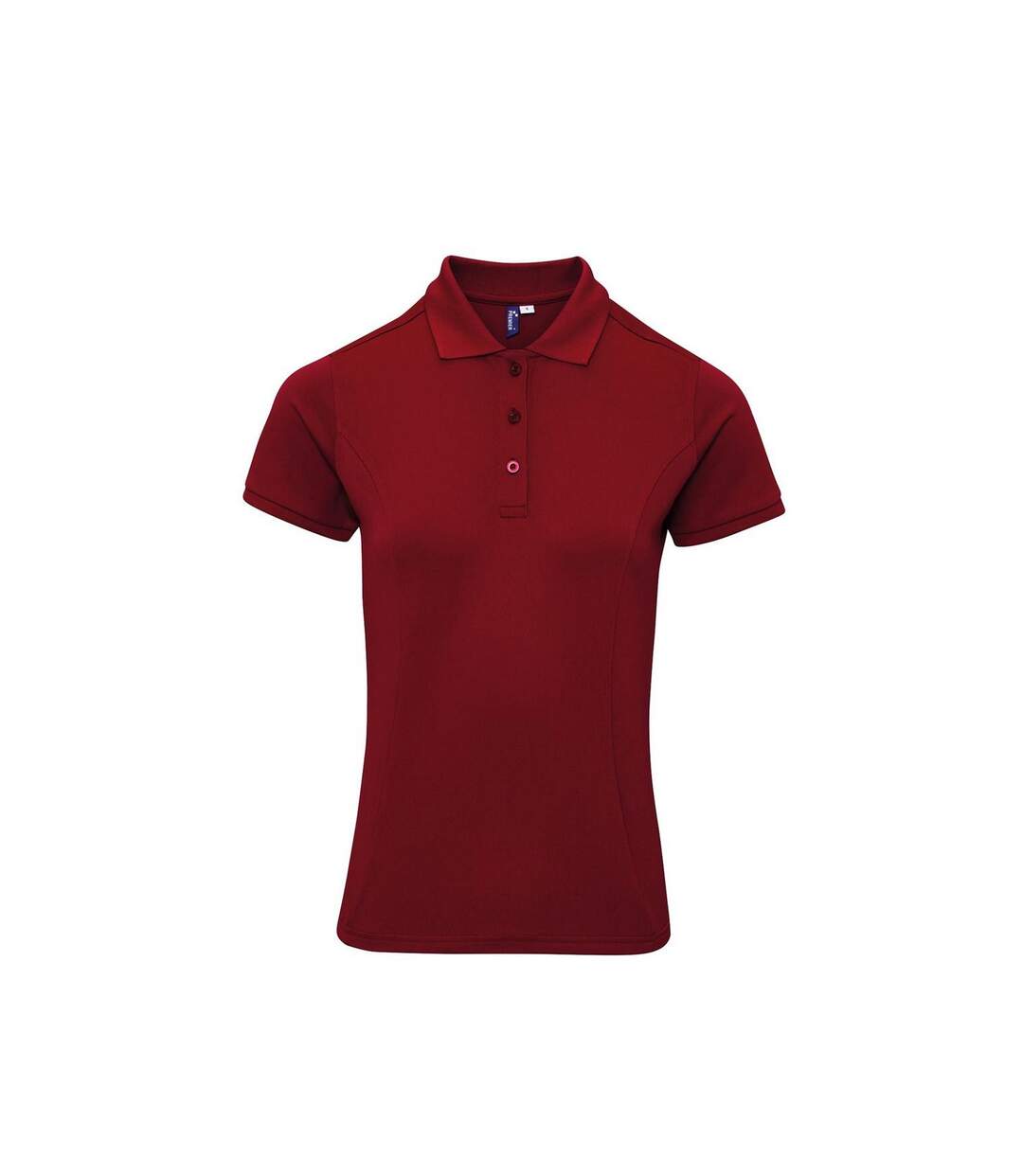 Polo femme bordeaux Premier-1