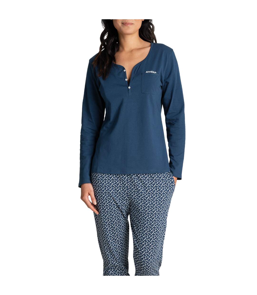 Pyjama long femme EASY Athena-1