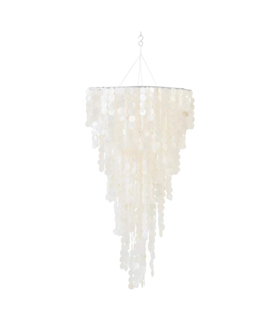 Suspension Déco en Capiz Betsy 150cm Blanc-1