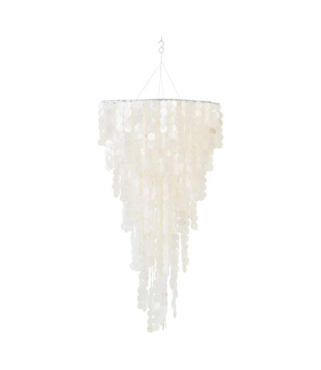 Suspension Déco en Capiz Betsy 150cm Blanc