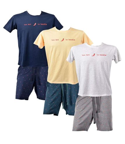 Pyjama Court Homme Premium FMF HOMEWEAR HC04 Pack de 3