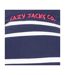 Womens/ladies Striped Full Zip Sweatshirt White Lazy Jacks-3